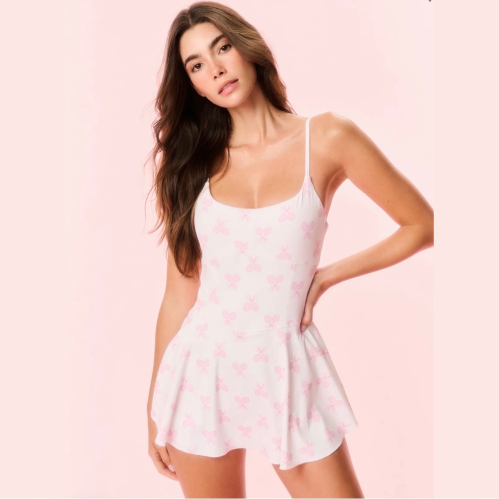 NWT LoveShackFancy Lunella Printed Active Dress (S)